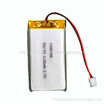 1,200mAh Lithium Polymer Battery with High-operating Voltage